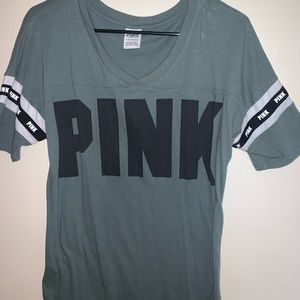 PINK army green t-shirt